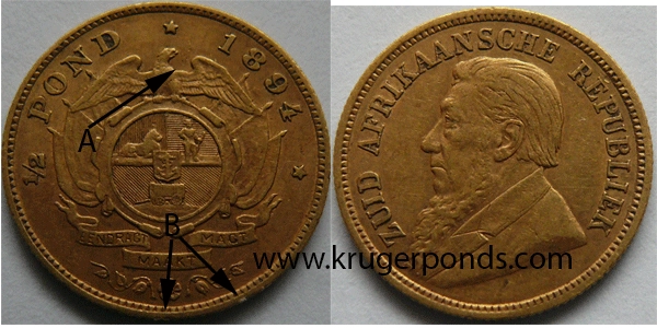 1894 Half Kruger Pond