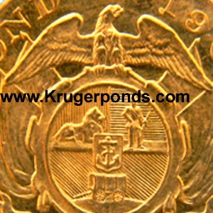 Eagle on fake 1900 Kruger Pond